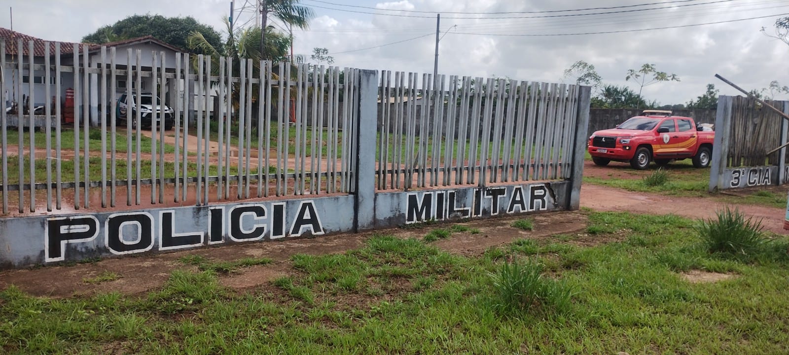 Quartel da Polícia Militar em Porto Grande - Um dos locais de instalação do Pluviômetro.