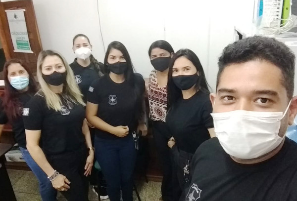 Equipe IAPEN/DPE que atuou no mutirão