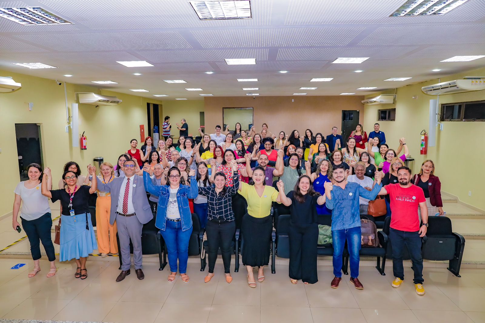 O encontro, no auditório do Tribunal Regional Eleitoral do Amapá (TRE-AP), foi realizado de forma híbrida e com participações por videoconferência. 