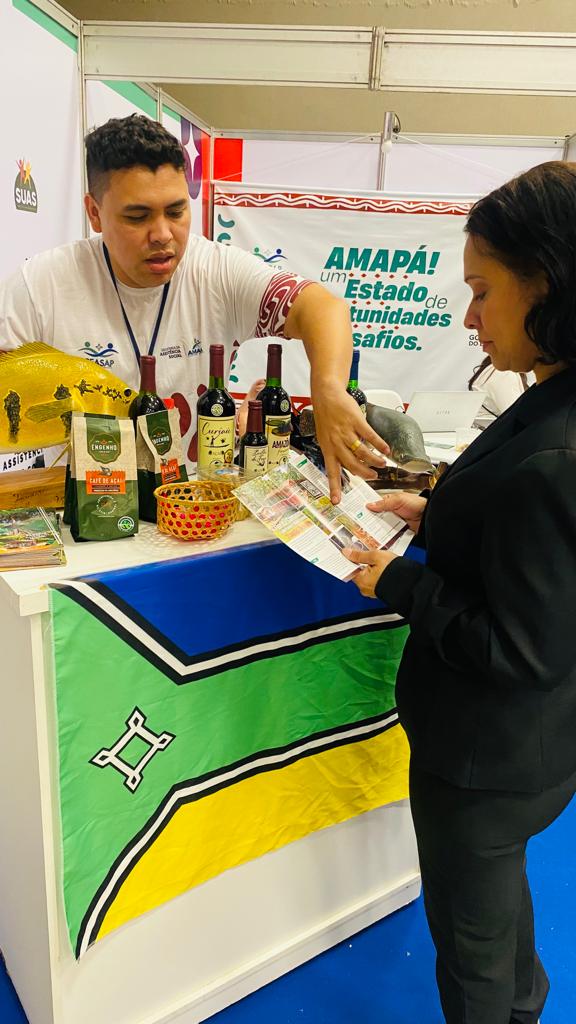 Stand do Amapá na conferência. 
