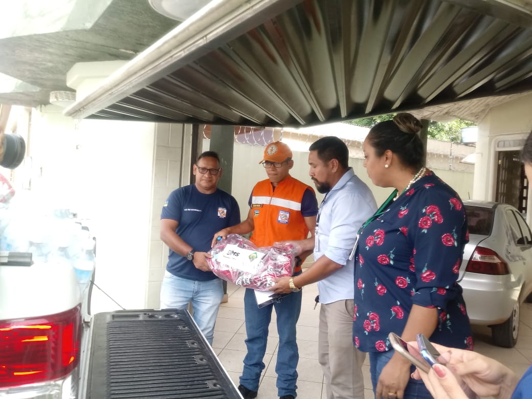 entrega dos suprimentos