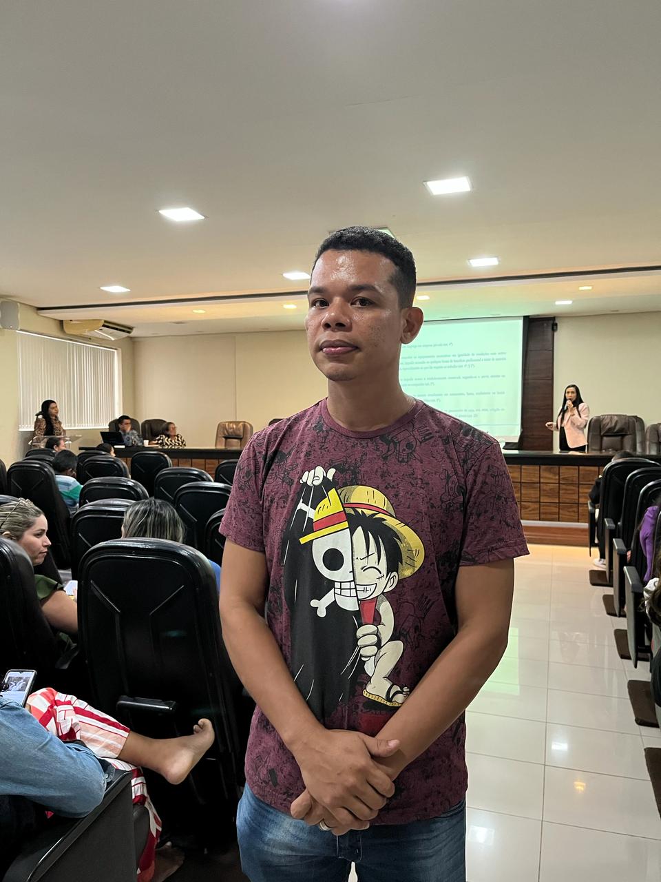 Leonardo Miranda atua como assistente social em Itaubal e participou da formação.