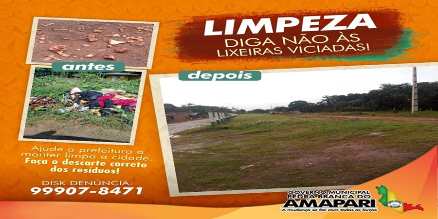 Prefeitura realiza remoção de lixeira viciada no bairro Cai N’água