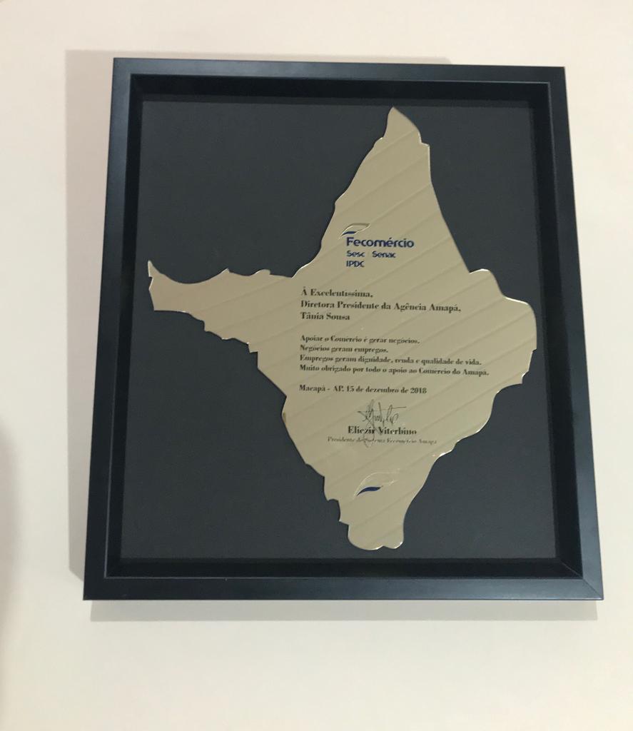 Fecomércio/AP faz homenagem à Agência Amapá pela parceria no fortalecimento econômico do Estado