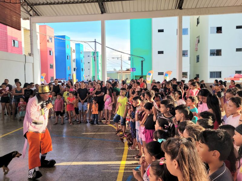 Muitos sorrisos, brincadeiras e diversão marcam o Dia das Crianças no Residencial Vila dos Oliveiras, em Macapá