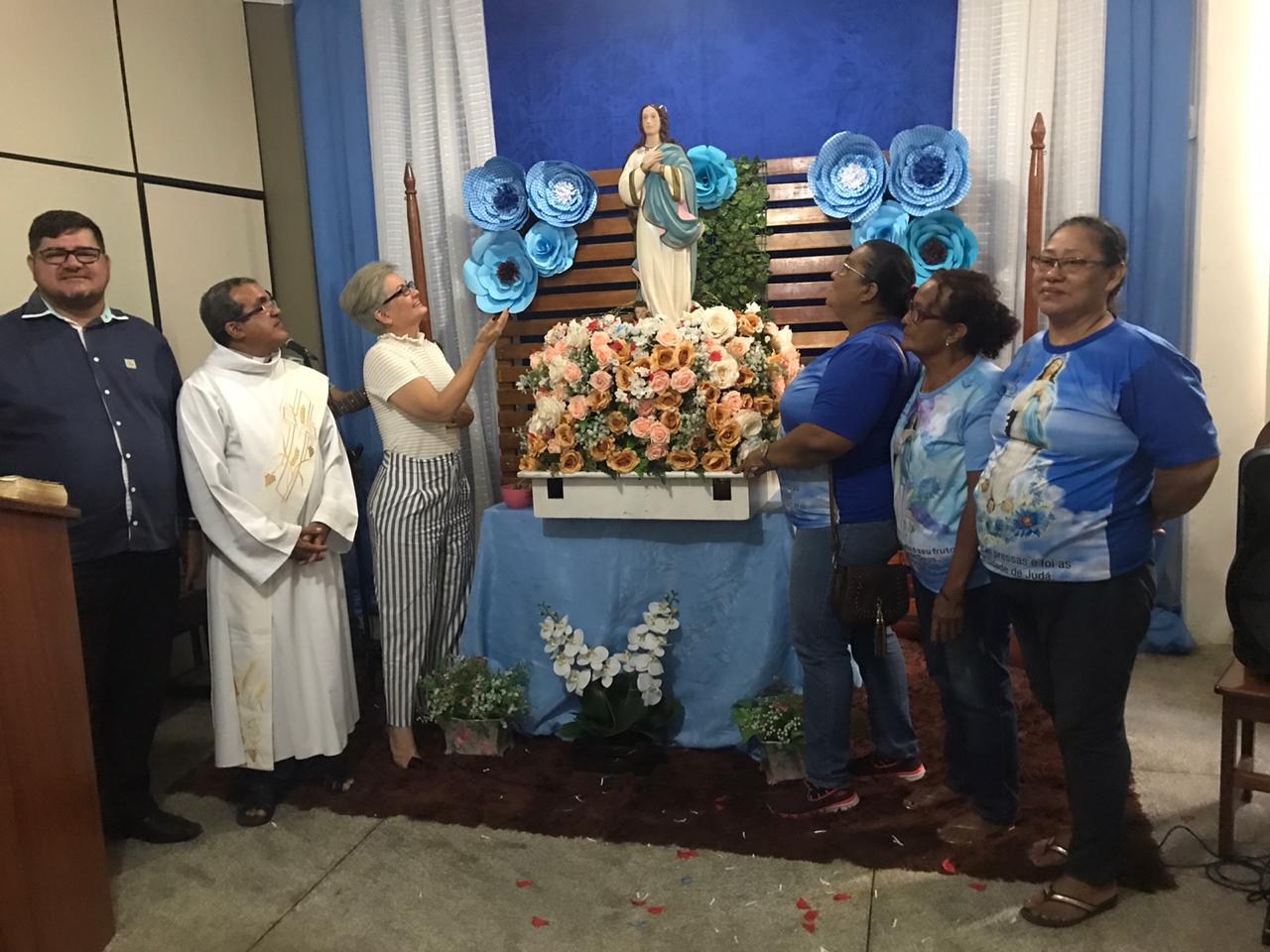 Agência Amapá acolhe imagem peregrina de Nossa Senhora da Conceição