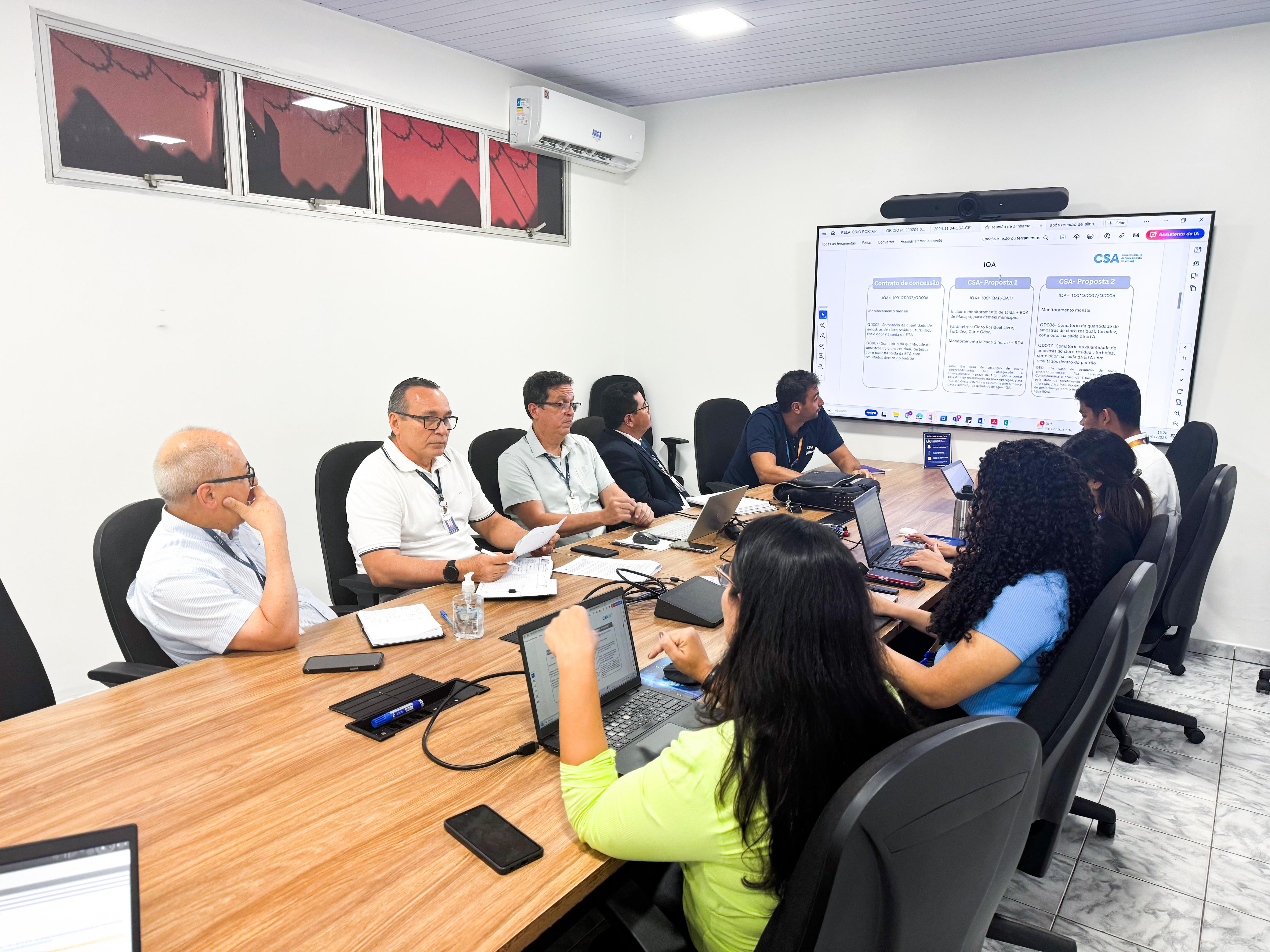 Agência Reguladora e Concessionária de Saneamento dialogam sobre indicadores de desempenho do saneamento no Amapá