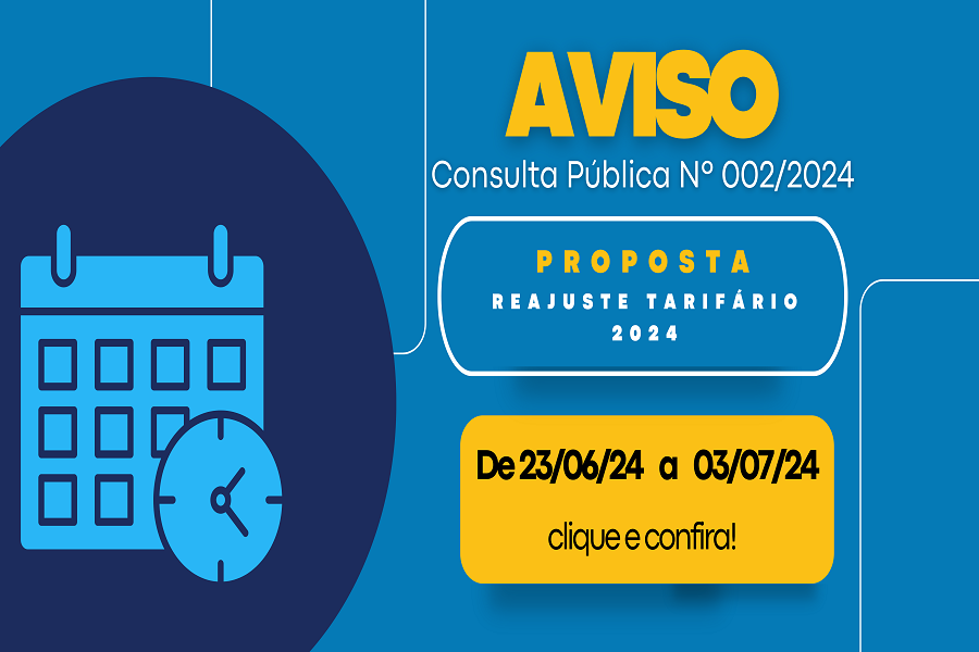 Arsap abre consulta pública para contribuições na proposta de Reajuste Tarifário 2024
