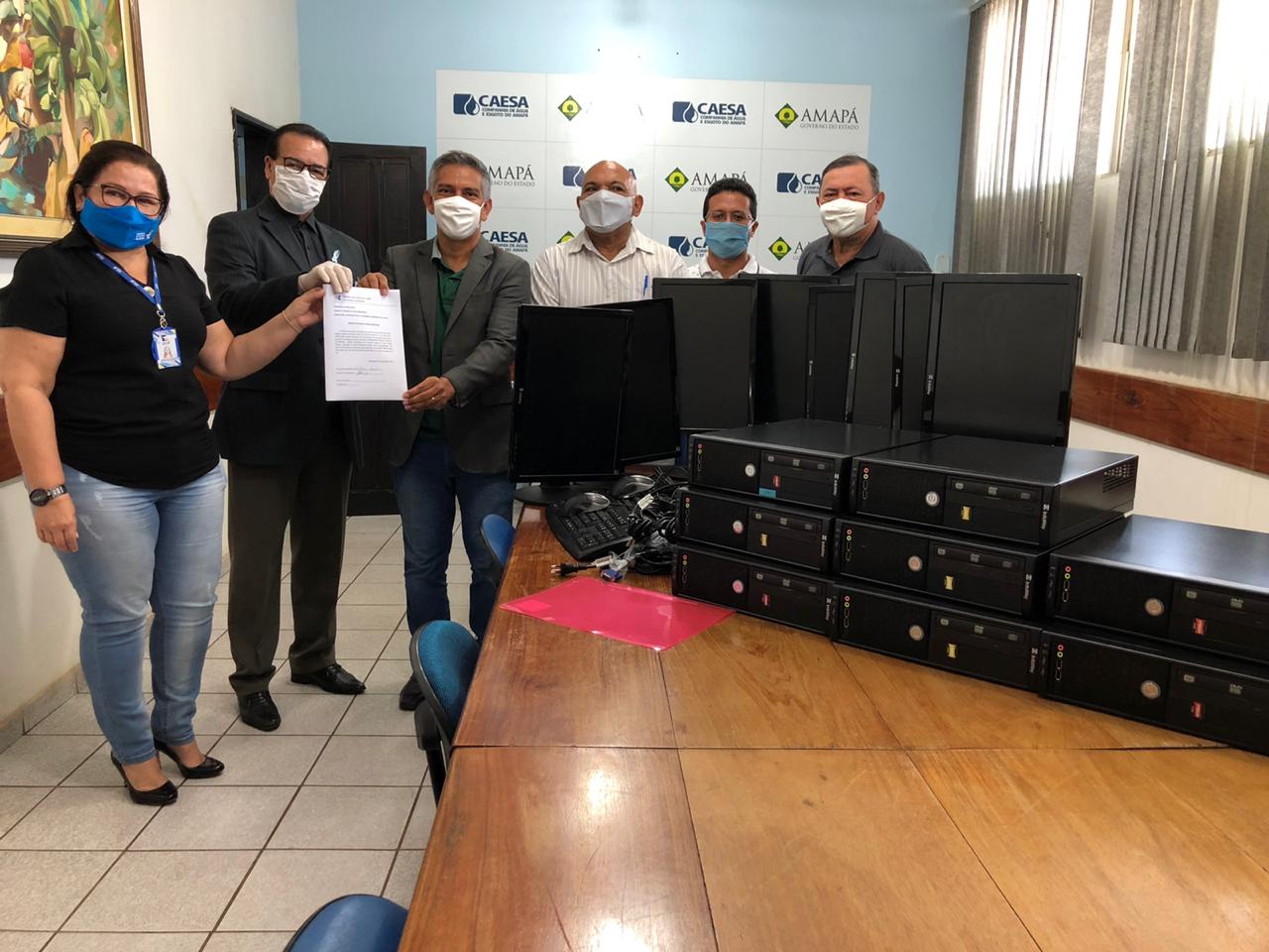 Caesa recebe oito novos computadores ofertados pelo TCE/AP