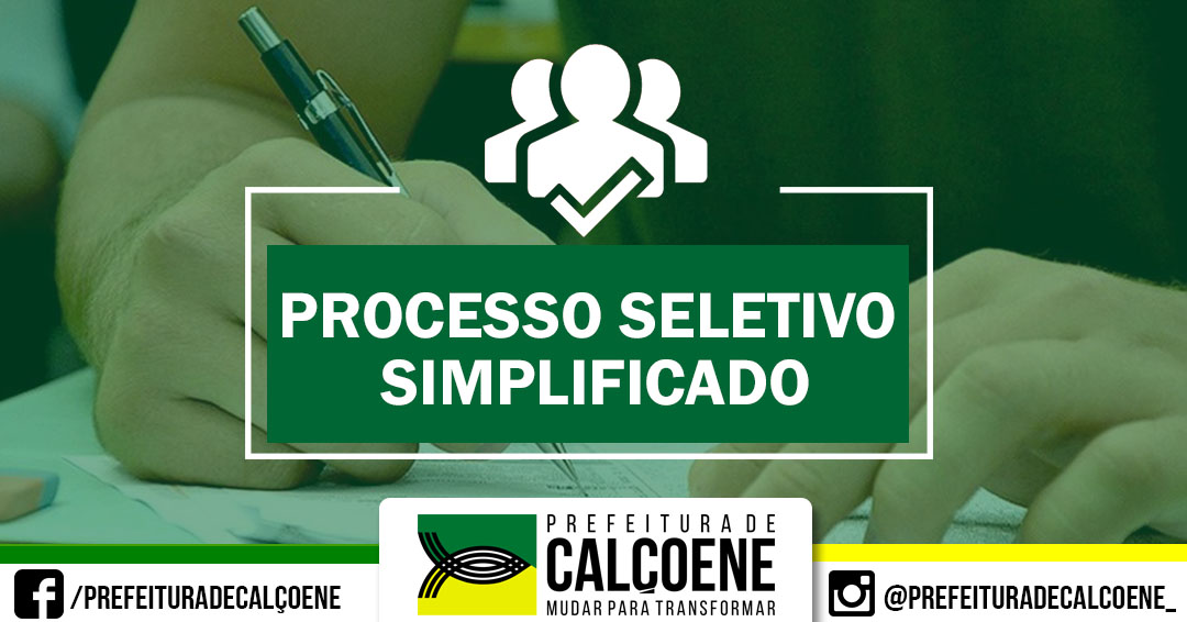 Prefeitura de Calçoene abre Processo Seletivo Simplificado 