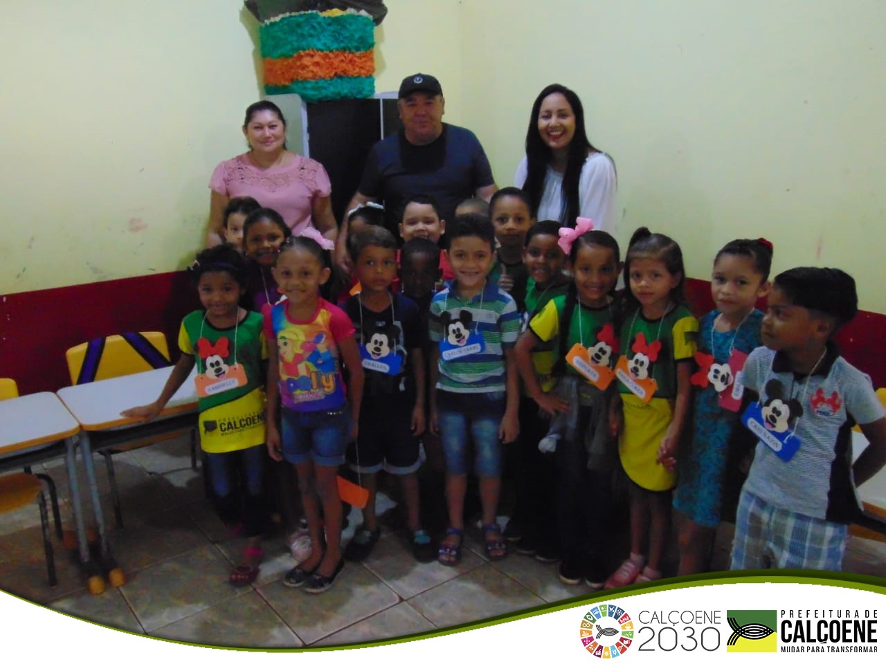 Prefeito de Calçoene e Secretária de educação fazem visita nas escolas no primeiro dia de aula