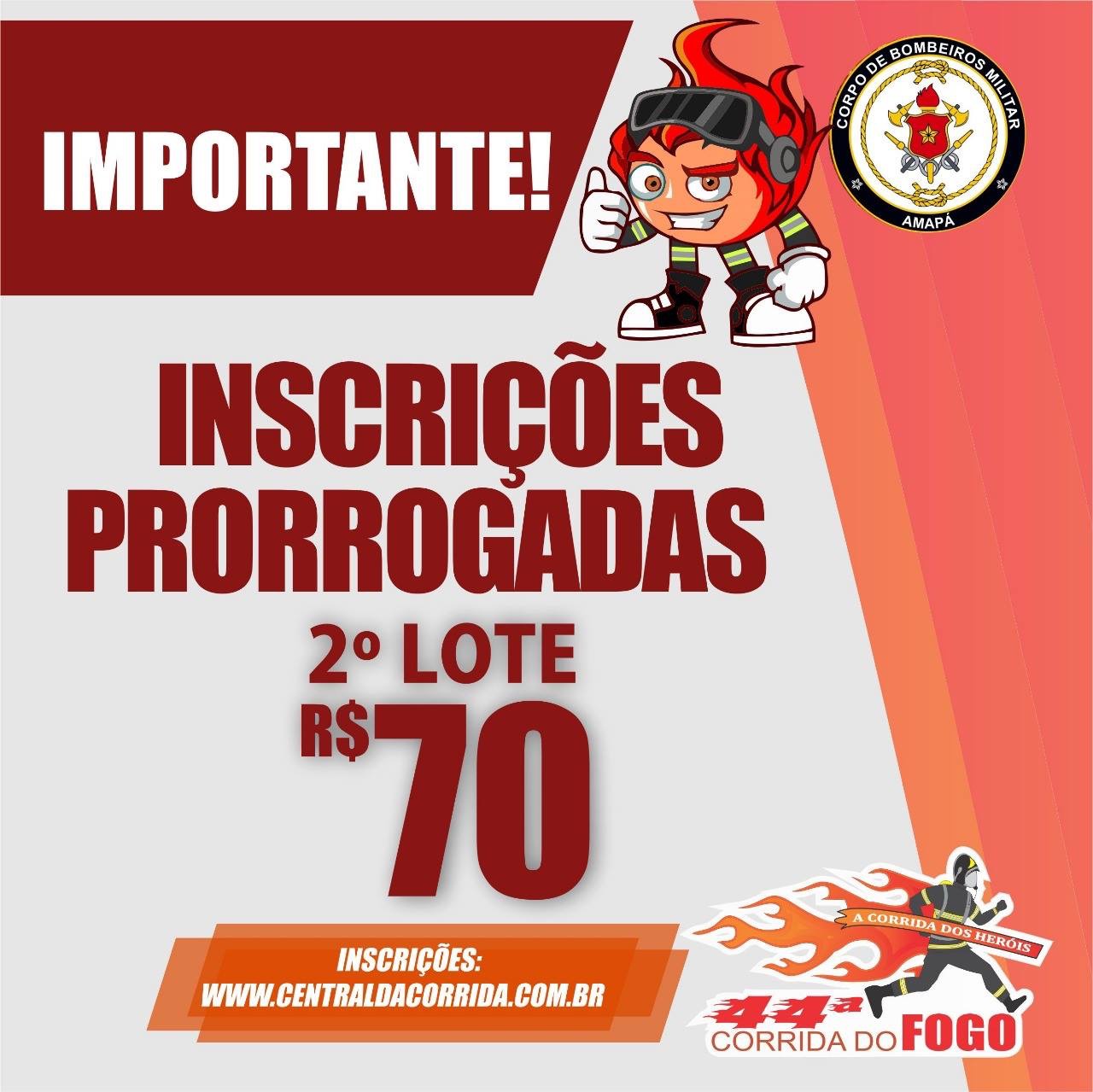 INSCRIÇÕES PRORROGADAS