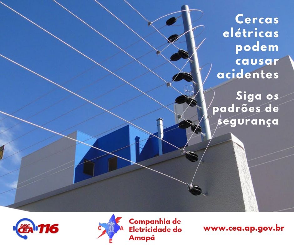 Cercas elétricas podem causar acidentes