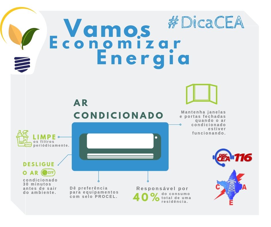 #DicaCEA – Vamos Economizar Energia