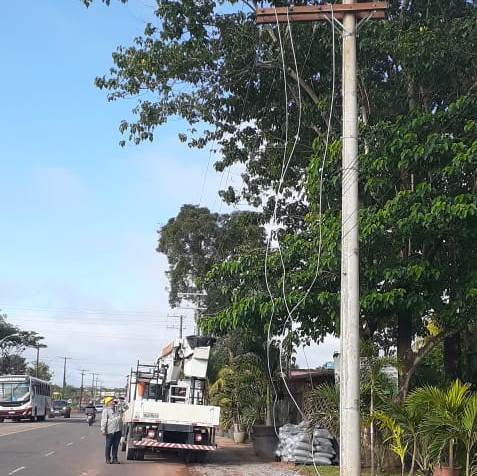 CEA realiza mudança de rede na Rodovia Duca Serra no sentido Alvorada-Lagoa dos Índios