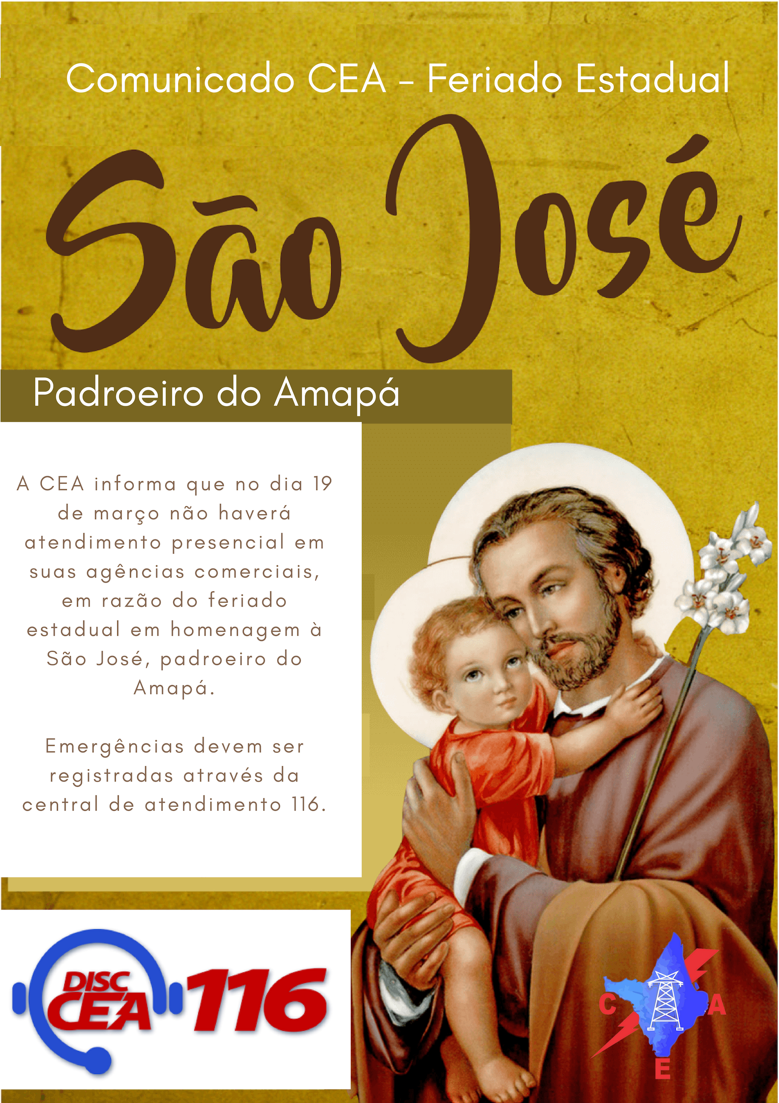 Expediente Feriado de São José