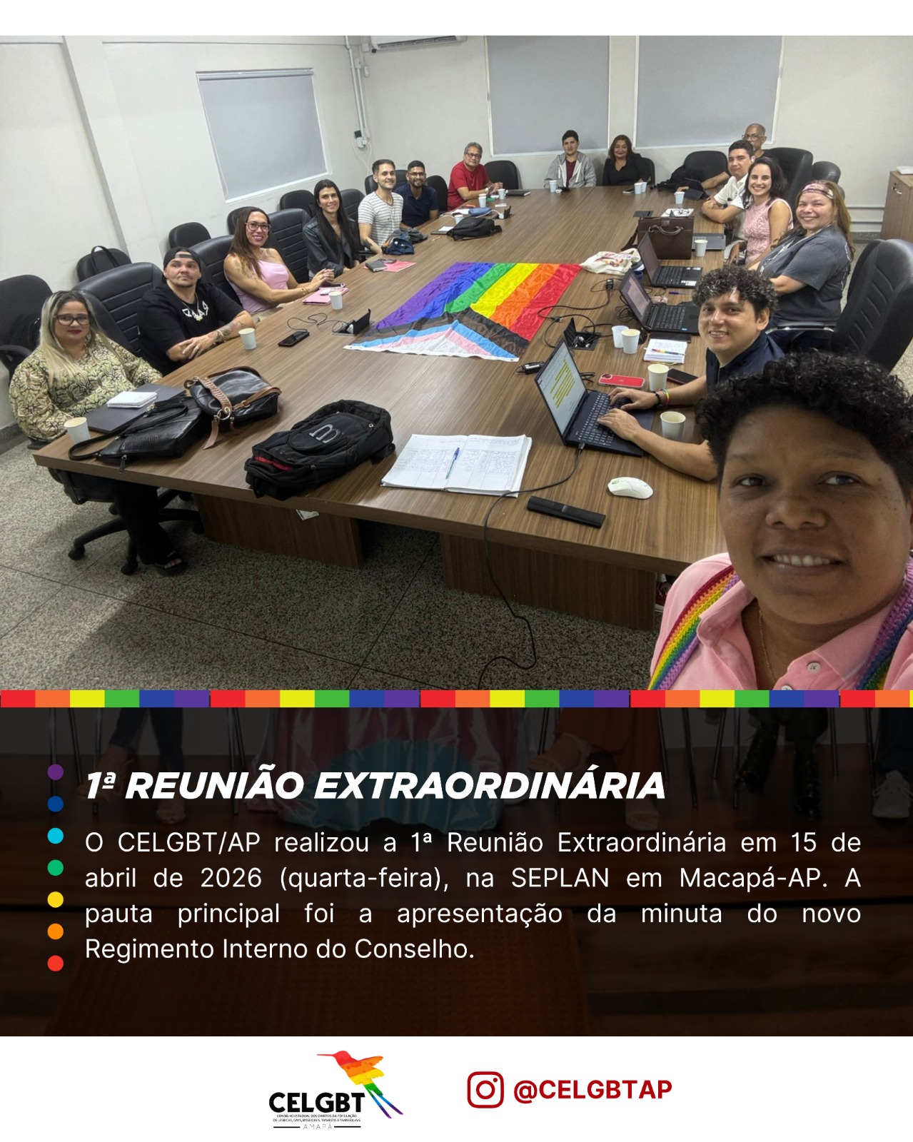 1ª Reunião extraordinária do CELGBT AP