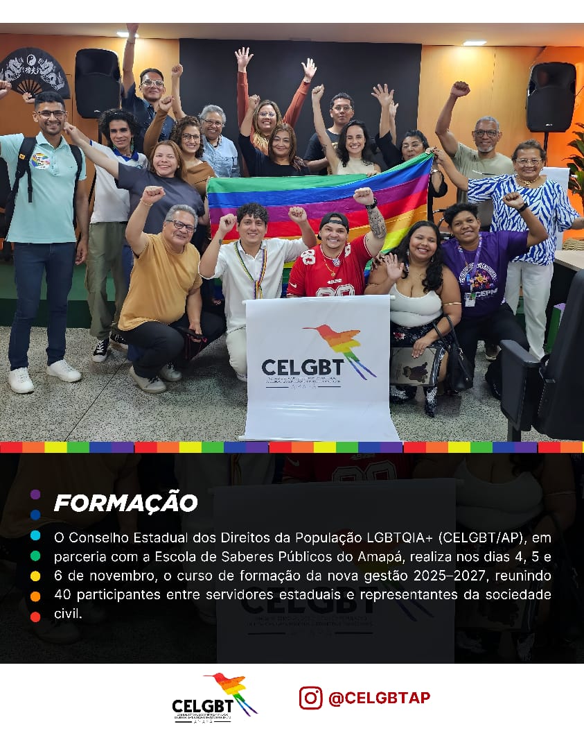 Curso de Formação da nova gestão do CELGBT/AP
