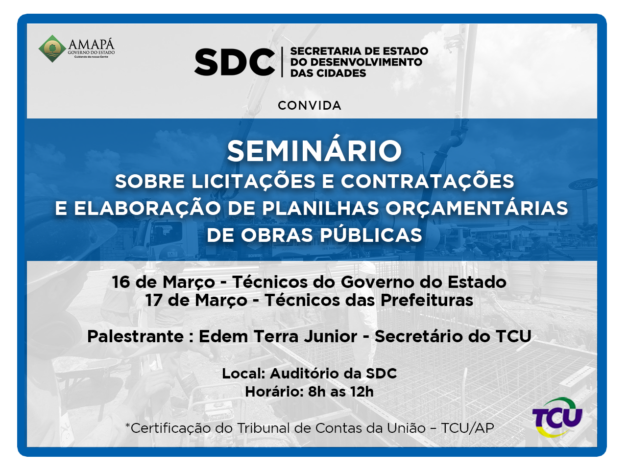 SERVDORES DA SDC PARTICIPARÃO DE CURSO DE CAPACITAÇÃO