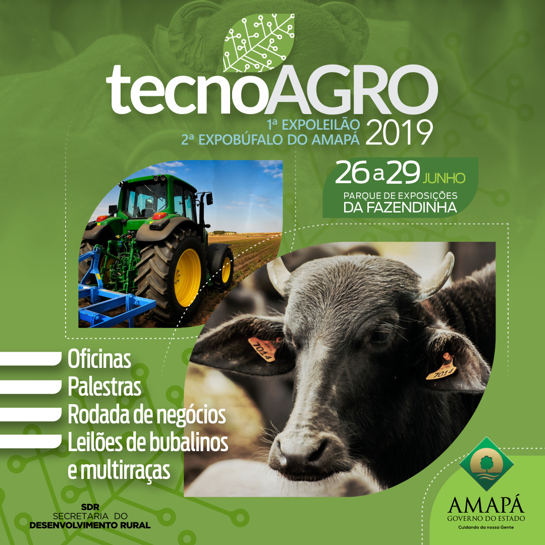 SDR divulga programação da TecnoAgro: 2ª ExpoBúfalo e 1ª ExpoLeilão