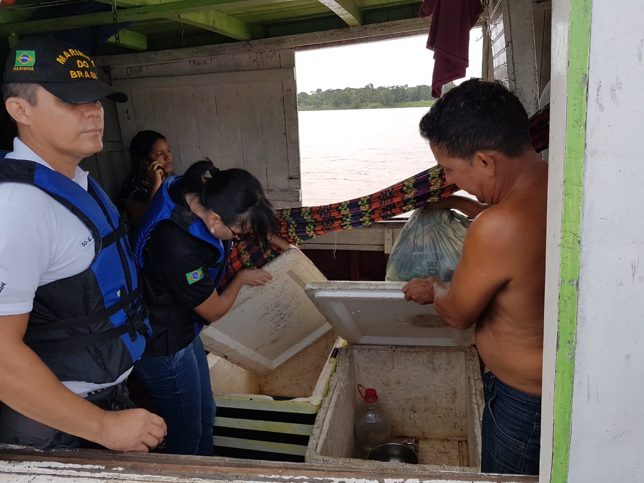 Diagro realiza fiscalização fluvial, com o apoio da Marinha do Brasil