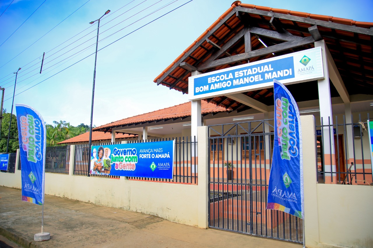 Governo do Amapá inaugura escola Bom Amigo Manoel Mandi em Laranjal do Jari