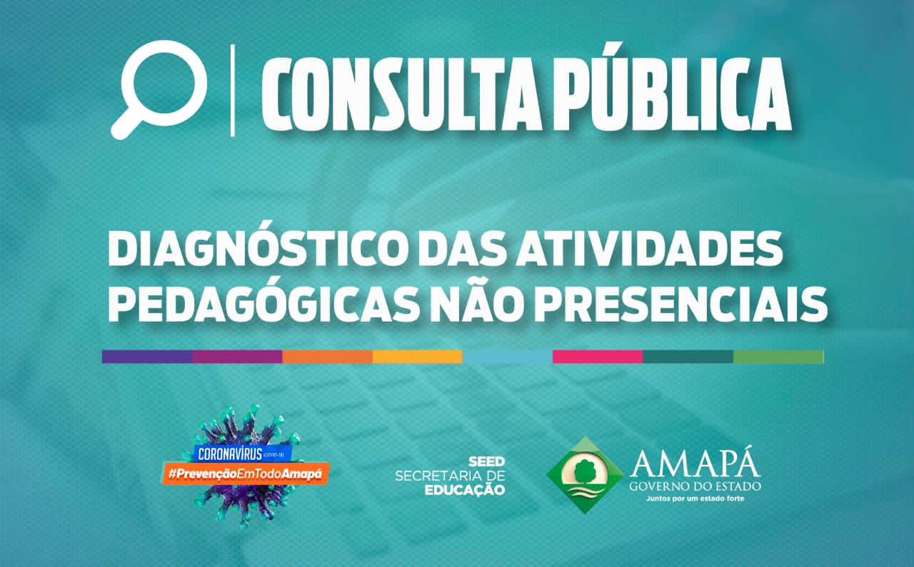 Consulta Pública: Estado quer conhecer opiniões de professores, pais e alunos sobre ensino não presencial