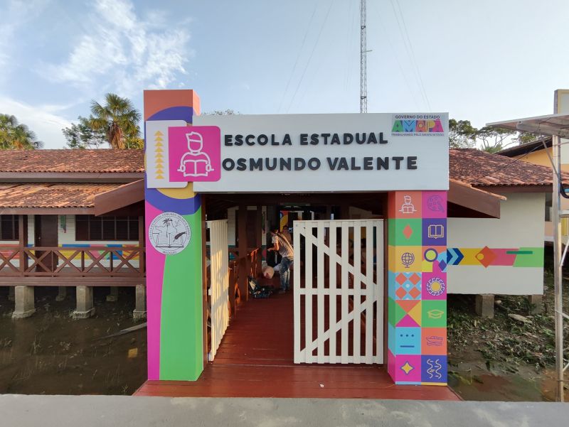 Governo do Amapá entrega nova estrutura da Escola Estadual Osmundo Valente para comunidades ribeirinhas, em Mazagão