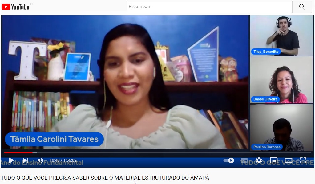 Seed promove lives para tirar dúvidas sobre material didático do Amapá