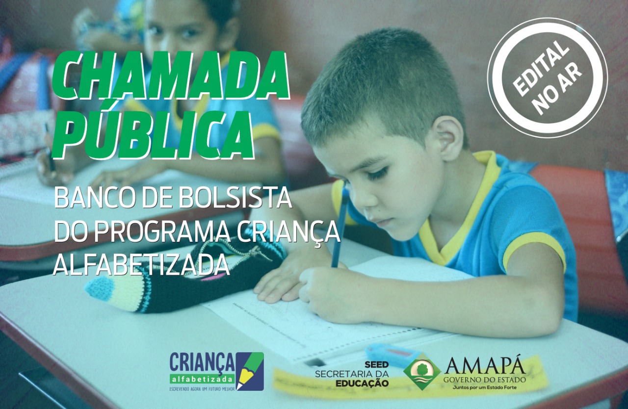 Governo lança edital para professores e coordenadores do Programa Criança Alfabetizada