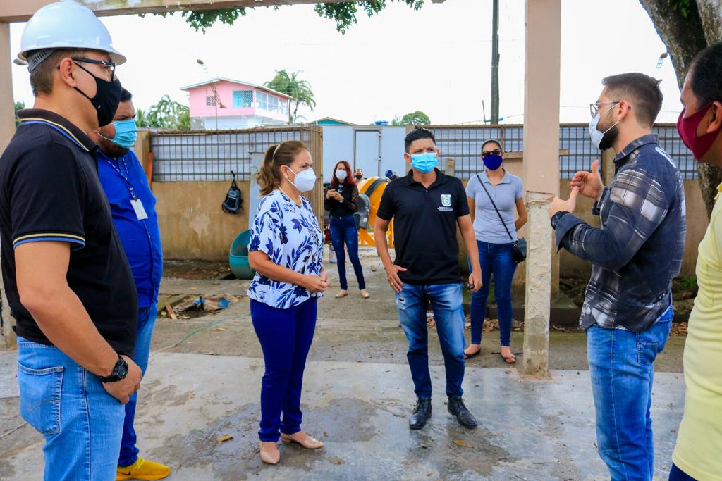 Obras em Escola de Gestão Compartilhada e Centro Educacional para autistas em Santana recebem visita técnica