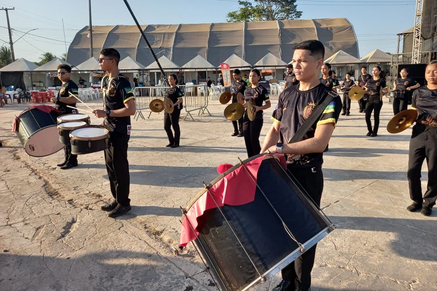 Escolas estaduais fazem esquenta para Concurso de Bandas e Fanfarras na 52ª Expofeira do Amapá