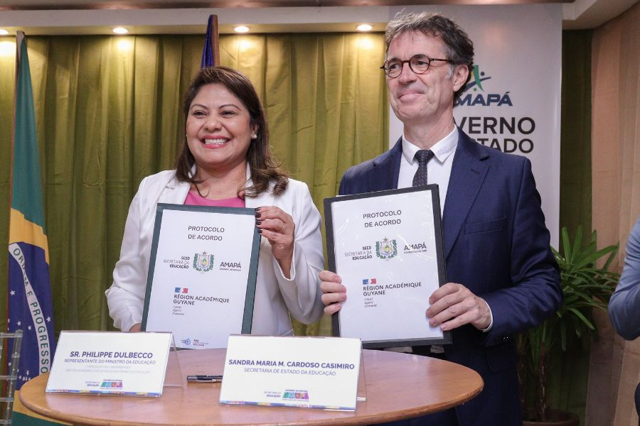 Governo do Amapá renova cooperação com Ministério da Educação da França para pesquisa e intercâmbios