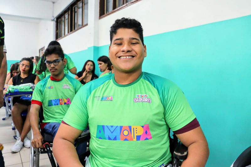 ‘É uma experiência única. Tenho muita gratidão’, celebra atleta que participa das Paralimpíadas Escolares com apoio do Governo do Amapá
