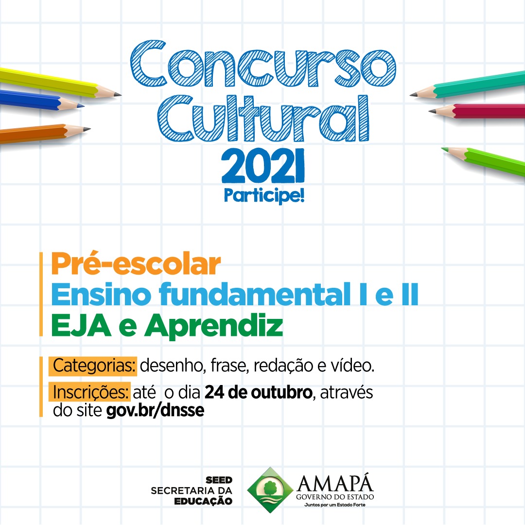 Com tema sobre bullying, Governo do Amapá apoia concurso cultural do Dia Nacional de Segurança e Saúde nas escolas