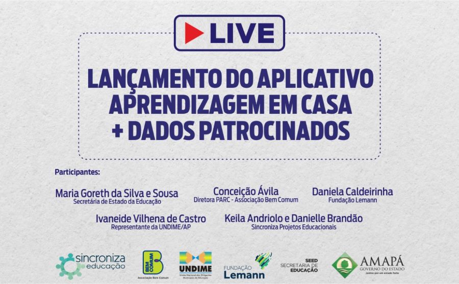 Governo do Amapá lança aplicativo com pacote de dados móveis patrocinados para ensino remoto