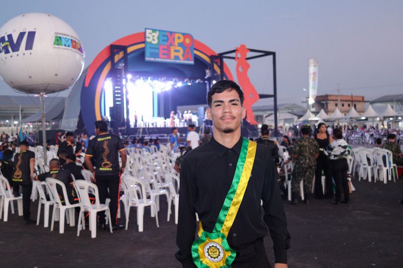 ‘Todo o esforço de vir do Oiapoque valeu a pena’, conta aluno em segundo dia do 5° Concurso de Bandas e Fanfarras na 53ª Expofeira do Amapá
