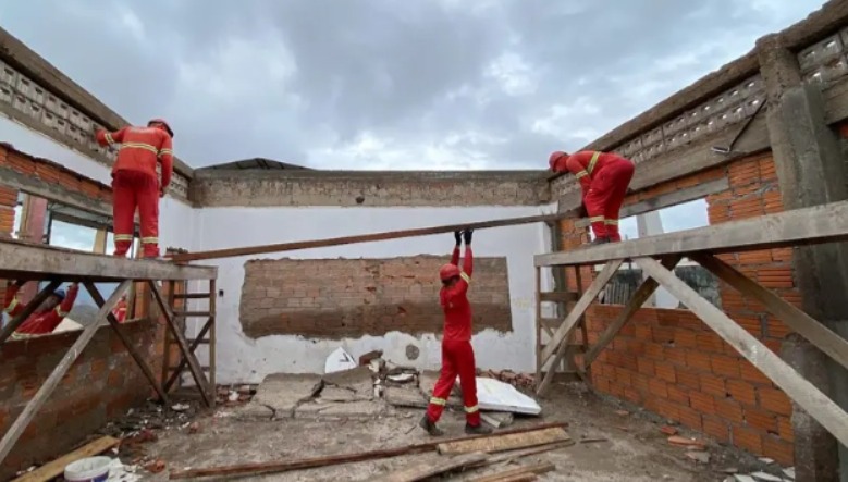 Obra da Escola Estadual Lauro Chaves, em Macapá, avança com início de mais um bloco de salas de aula