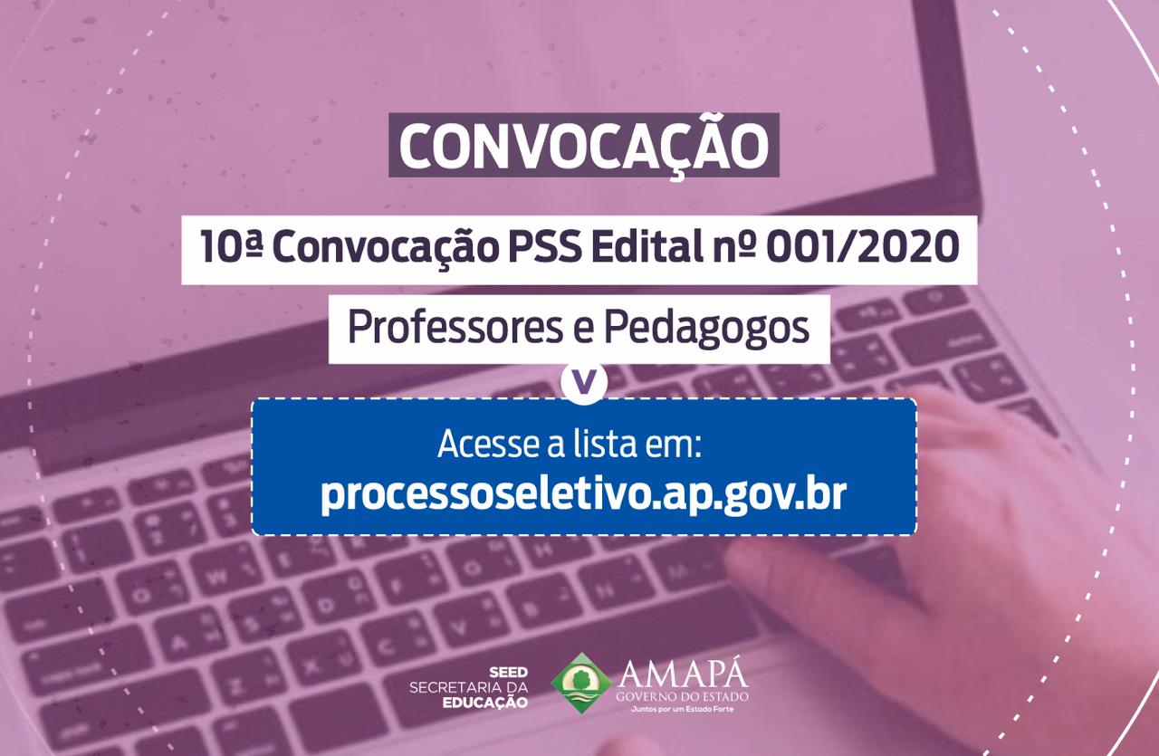 Governo convoca 207 profissionais da educação do cadastro reserva do PSS 2020