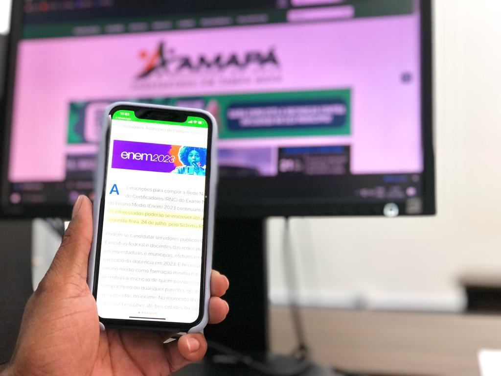 Professores do Amapá podem se inscrever para compor a Rede Nacional de Certificadores do Enem 2023