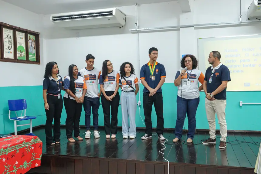 Governo do Amapá promove roda de conversa com vencedores do Jovem Senador para incentivar participação de alunos no projeto