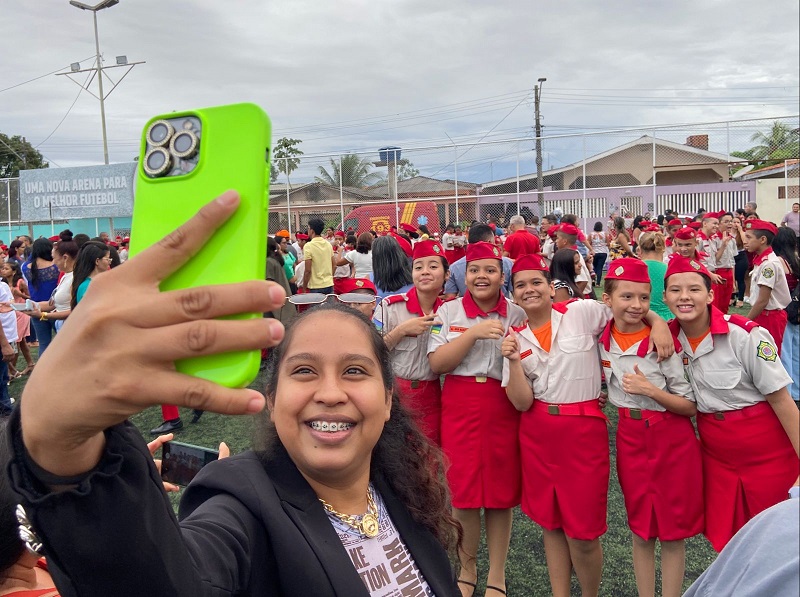 'Aqui tem muito respeito e aprendizado', diz estudante em cerimônia da escola Risalva Freitas do Amaral