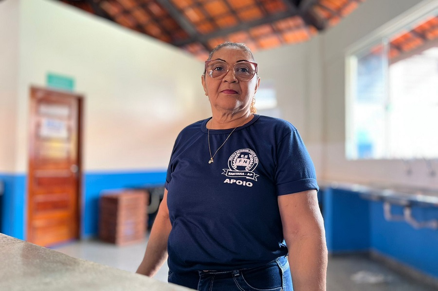 ‘A reforma é um sonho antigo para todos nós’, conta funcionária da Escola Estadual Fonte Nova, em Santana