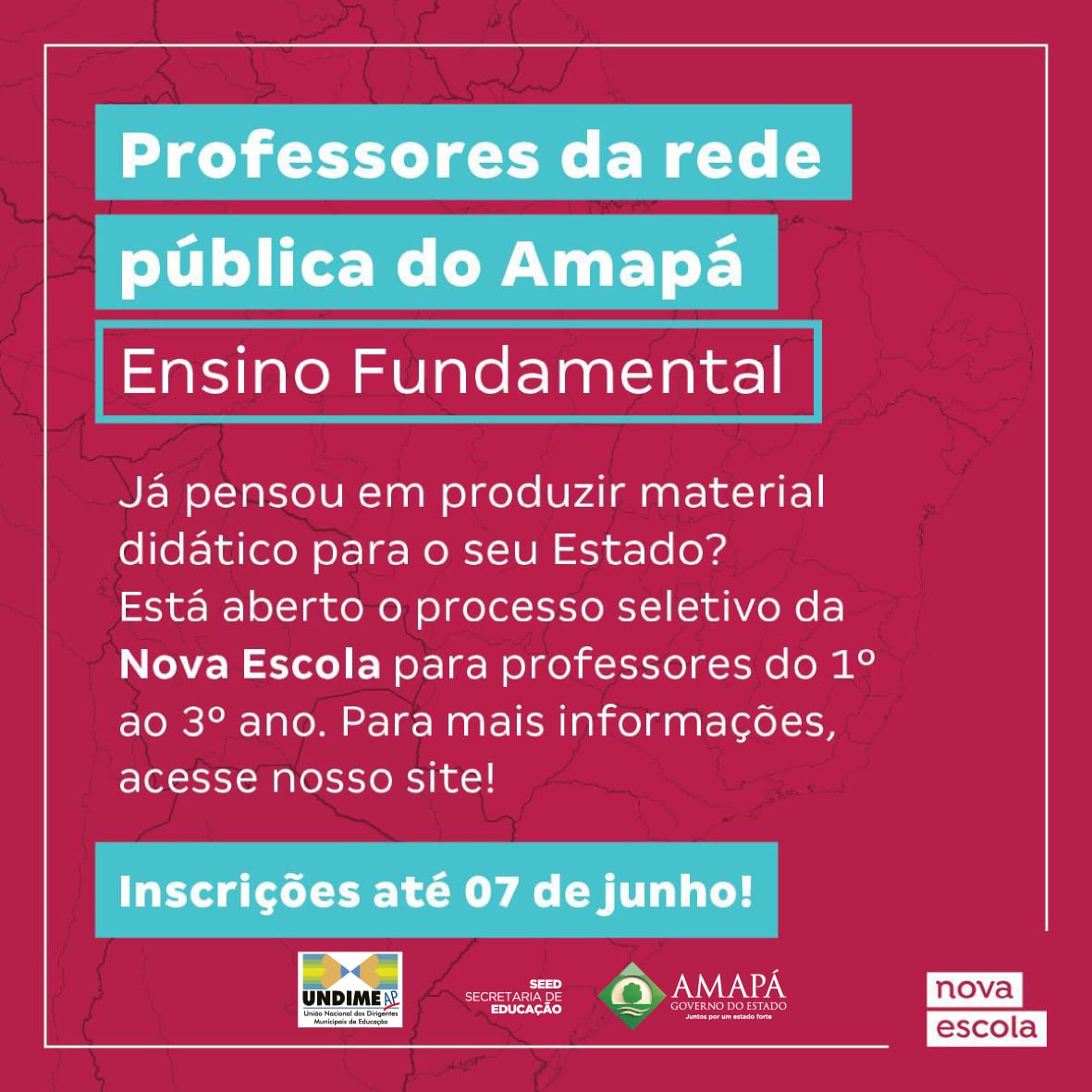 Nova Escola abre inscrições para professores do Amapá; veja edital