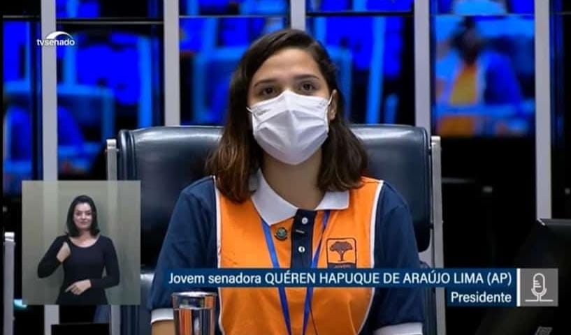 Estudante amapaense é eleita presidente da Mesa Diretora do Jovem Senador 2022
