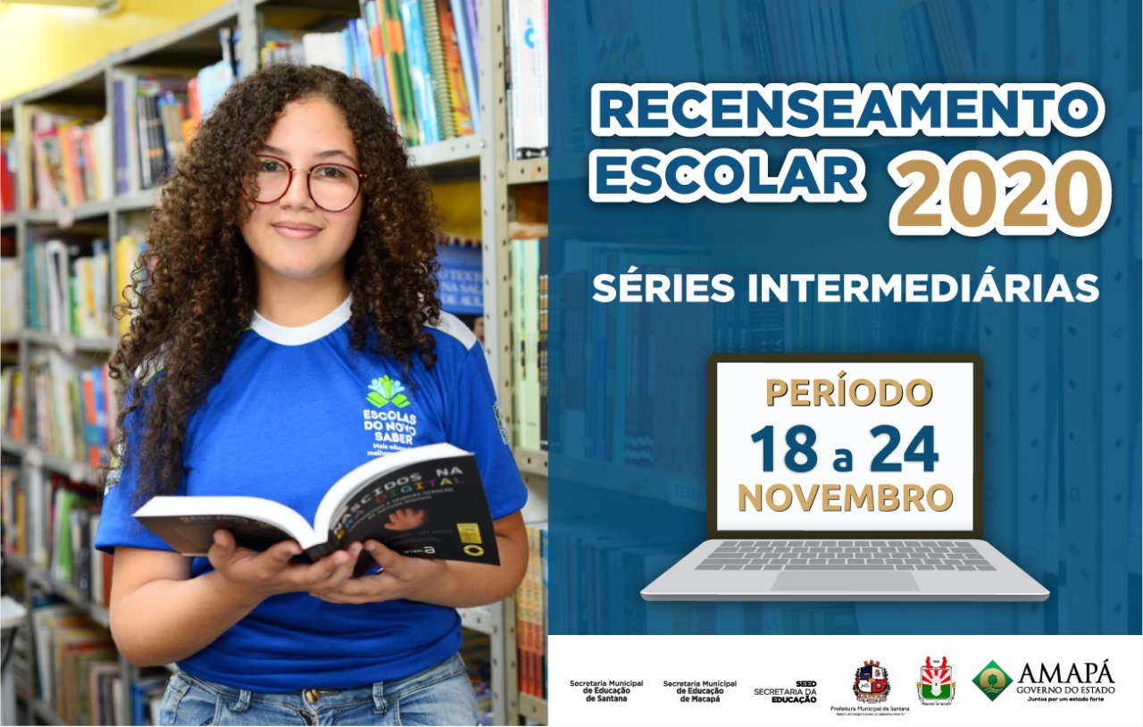 Seed abre inscrições para o Recenseamento Escolar 2020