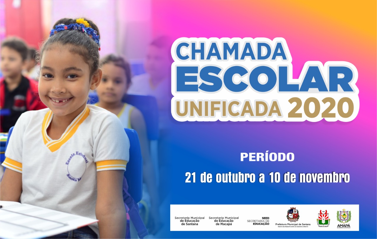 Inscrições para Chamada Escolar Unificada 2020 iniciam nesta segunda, 21