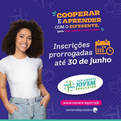 Programa Parlamento Jovem Brasileiro oferece vagas para estudantes do ensino médio