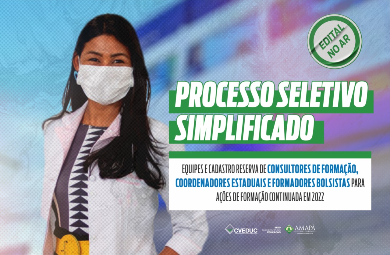Governo do Amapá abre edital para bolsistas dos Programas de Formação Continuada