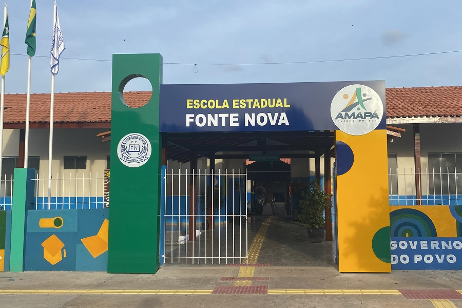 Governo do Amapá entrega Escola Estadual Fonte Nova ampliada e reformada para 300 alunos em Santana